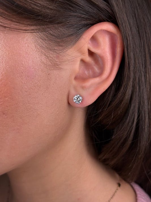 2.00cttw Lab Grown Diamond Stud Earring