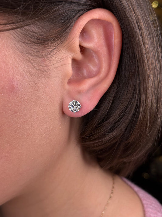 3.00cttw Lab Grown Diamond Stud Earring