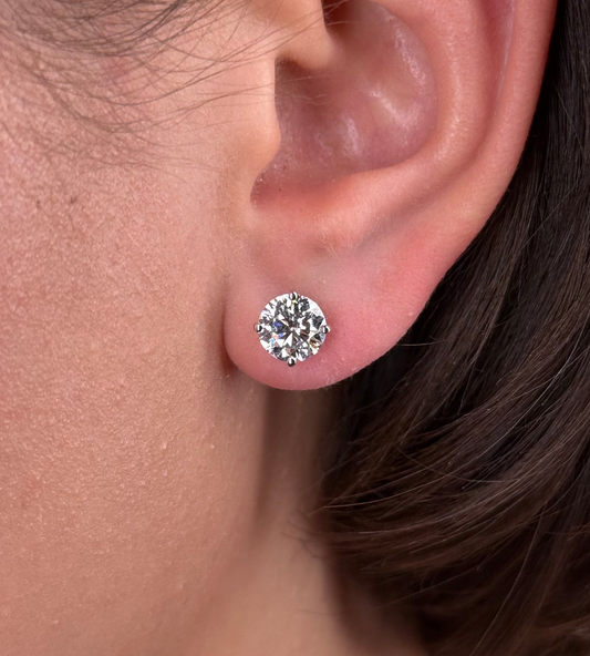 3.00cttw Lab Grown Diamond Stud Earring