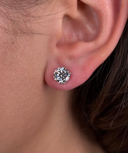 4.00cttw Lab Grown Diamond Stud Earring