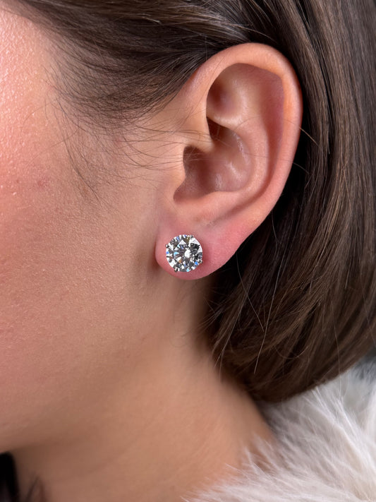 8.00cttw Lab Grown Diamond Stud Earring