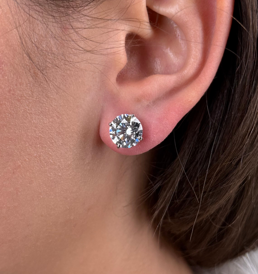 8.00cttw Lab Grown Diamond Stud Earring