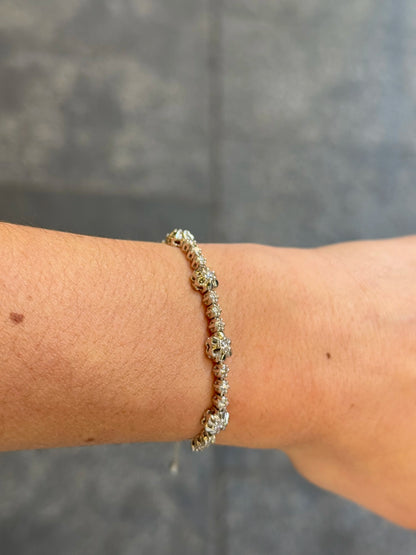Ladies Adjustable Flower Design Bracelet