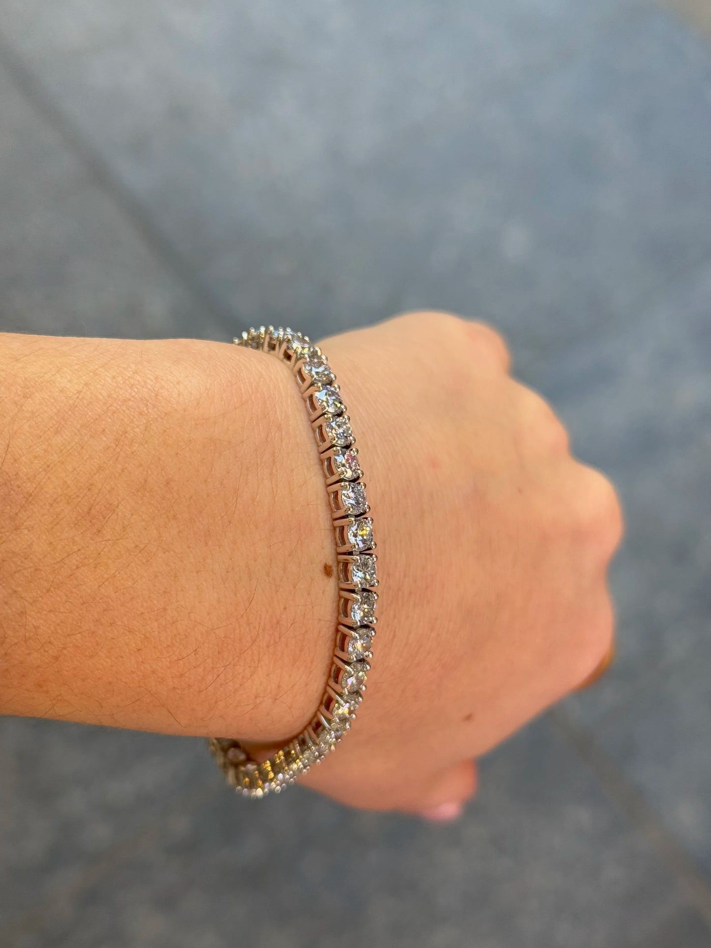 10ct Lab Grown Tennis Bracelet