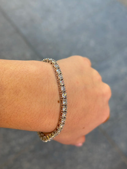 10ct Lab Grown Tennis Bracelet
