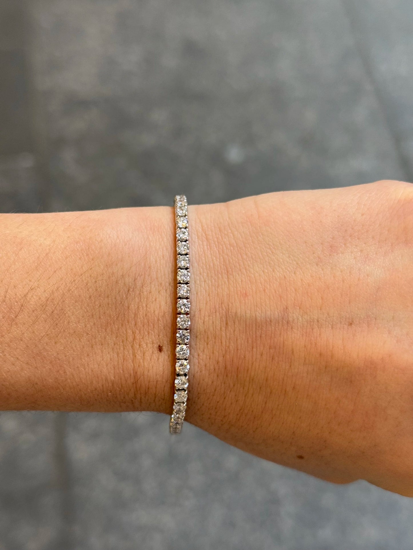6ct Lab Grown Tennis Bracelet