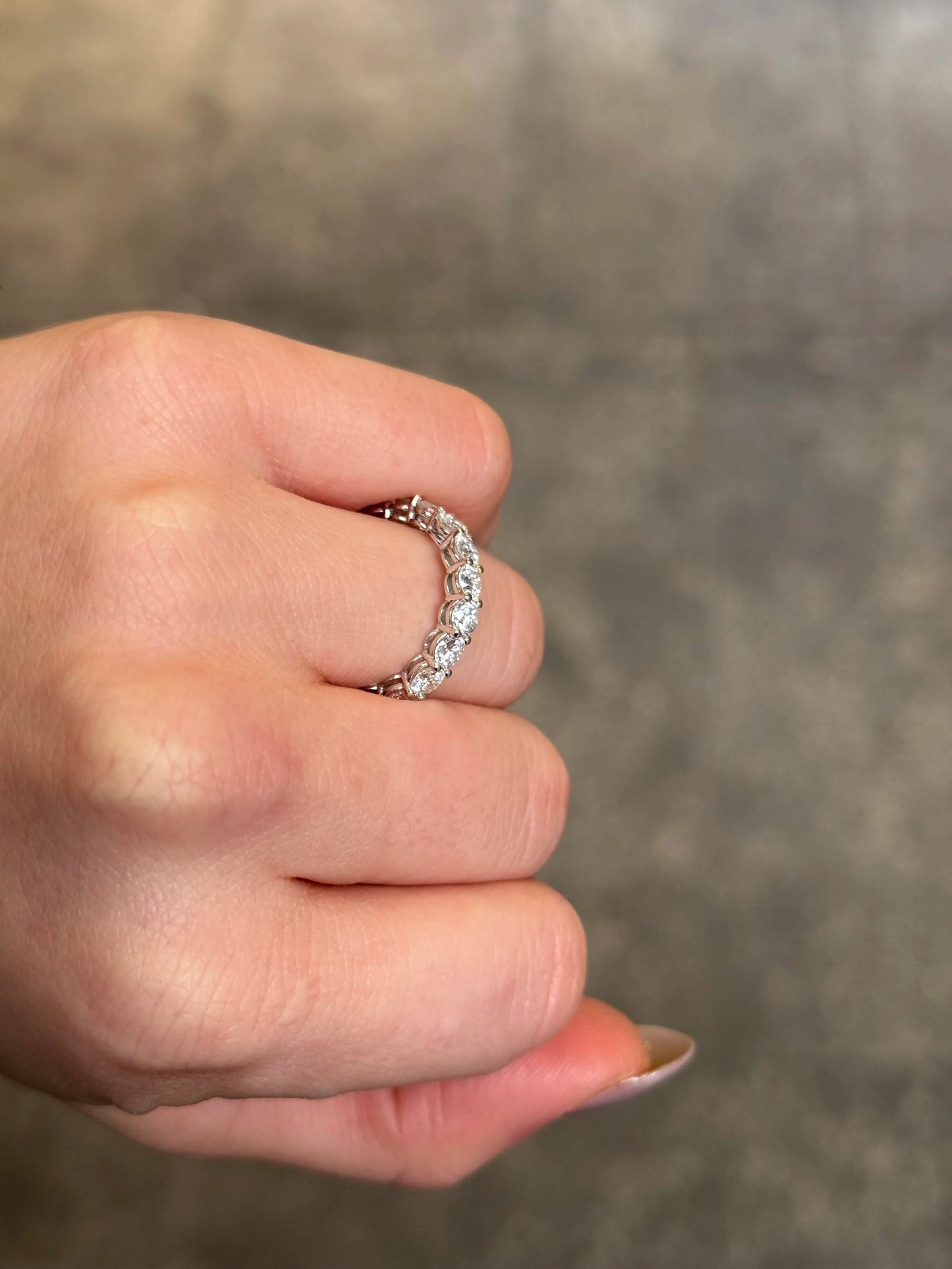 Ladies 3ct Eternity Wedding Band