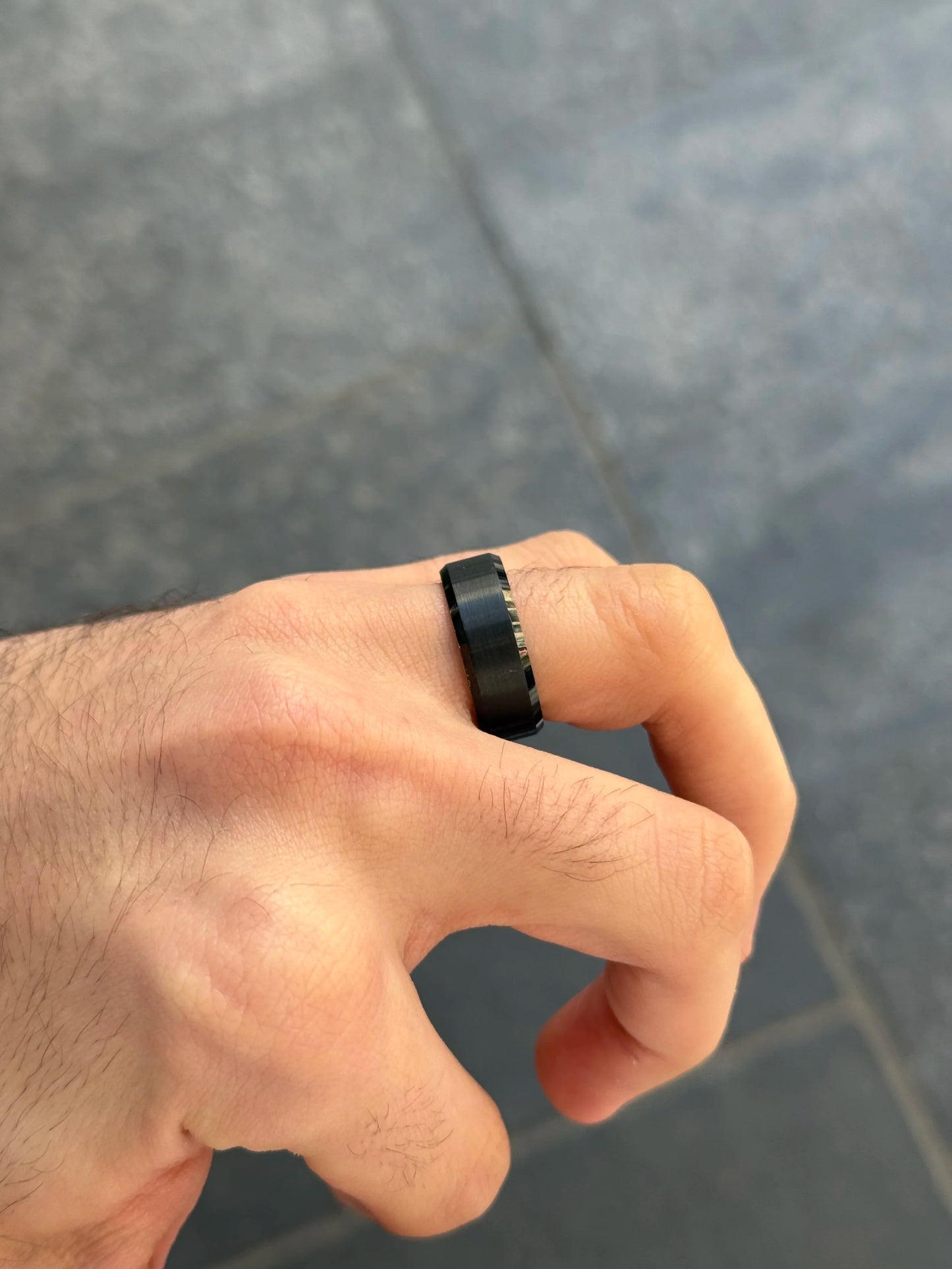 Men's Blackout Wedding Band