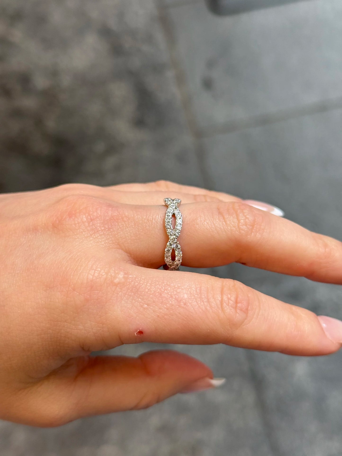 Ladies Infinity Eternity Diamond Band