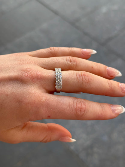 Ladies Two Row Diamond Ring