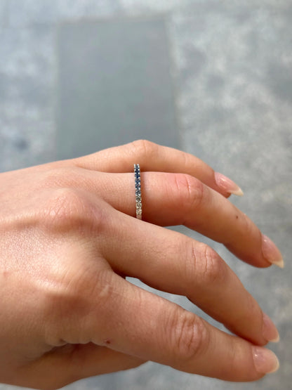 Ladies Sapphire and Diamond Graduated Ring