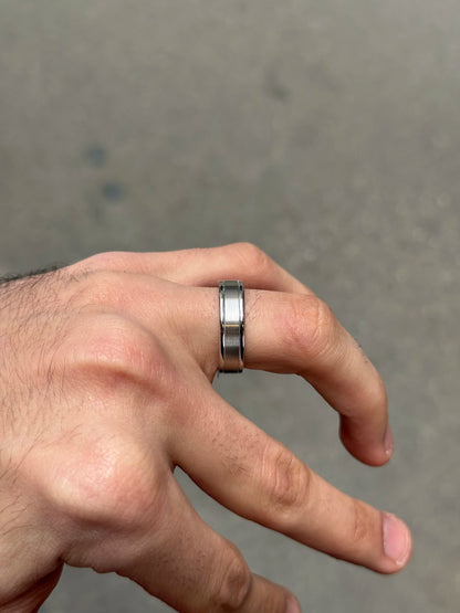 Men's Flat Matte and Polish Finish Wedding Band