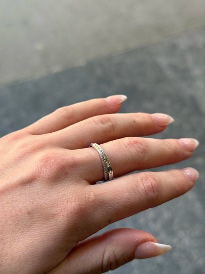 Ladies Overlapping Round and Baguette Diamond Ring