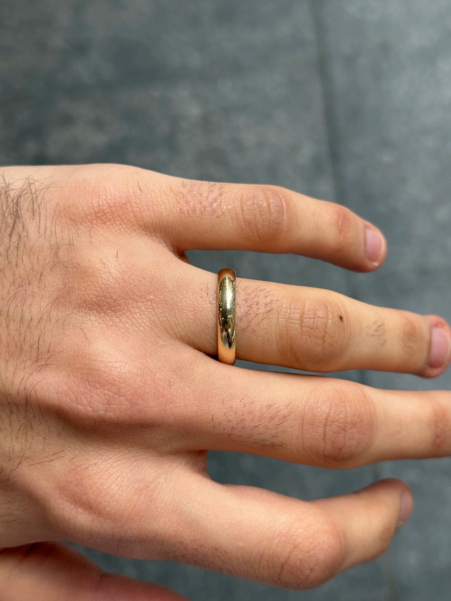 4mm Plain Gold Wedding Bands
