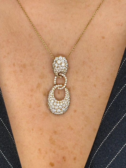 Ladies Pave Set Pendant
