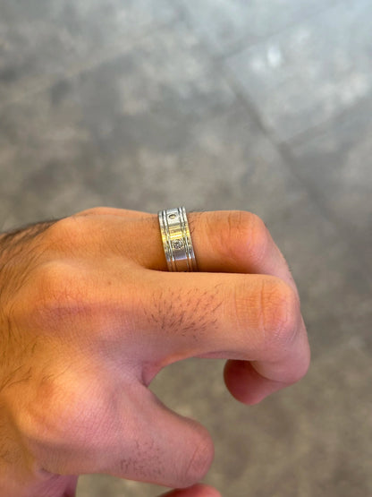 Men’s Spaced Out Wide Wedding Band