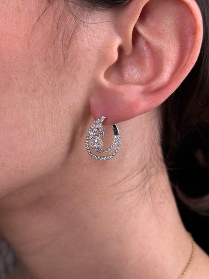 Ladies Fancy Diamond Earrings