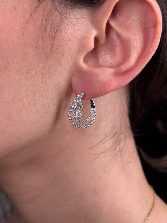 Ladies Fancy Diamond Earrings
